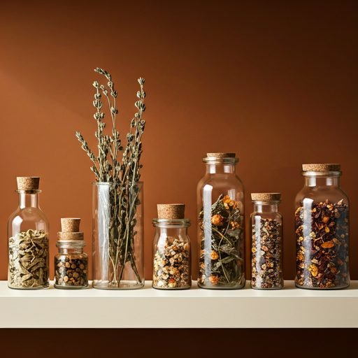 Scientific apothecary setting